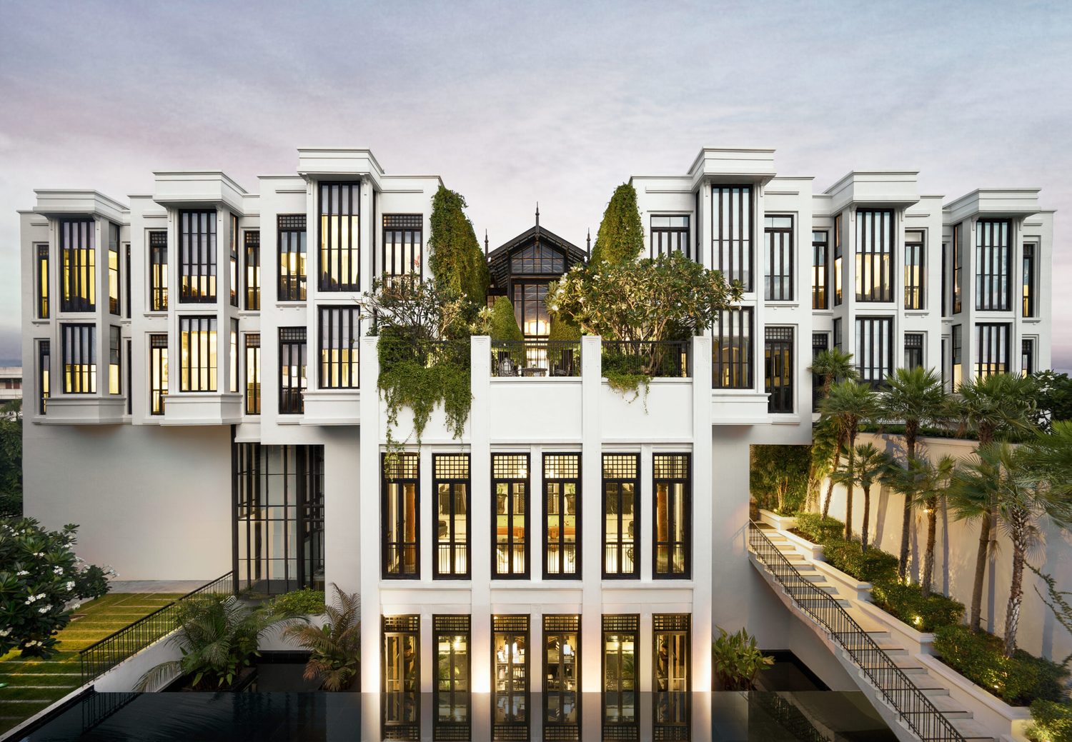 The riverside façade — The Siam Hotel
