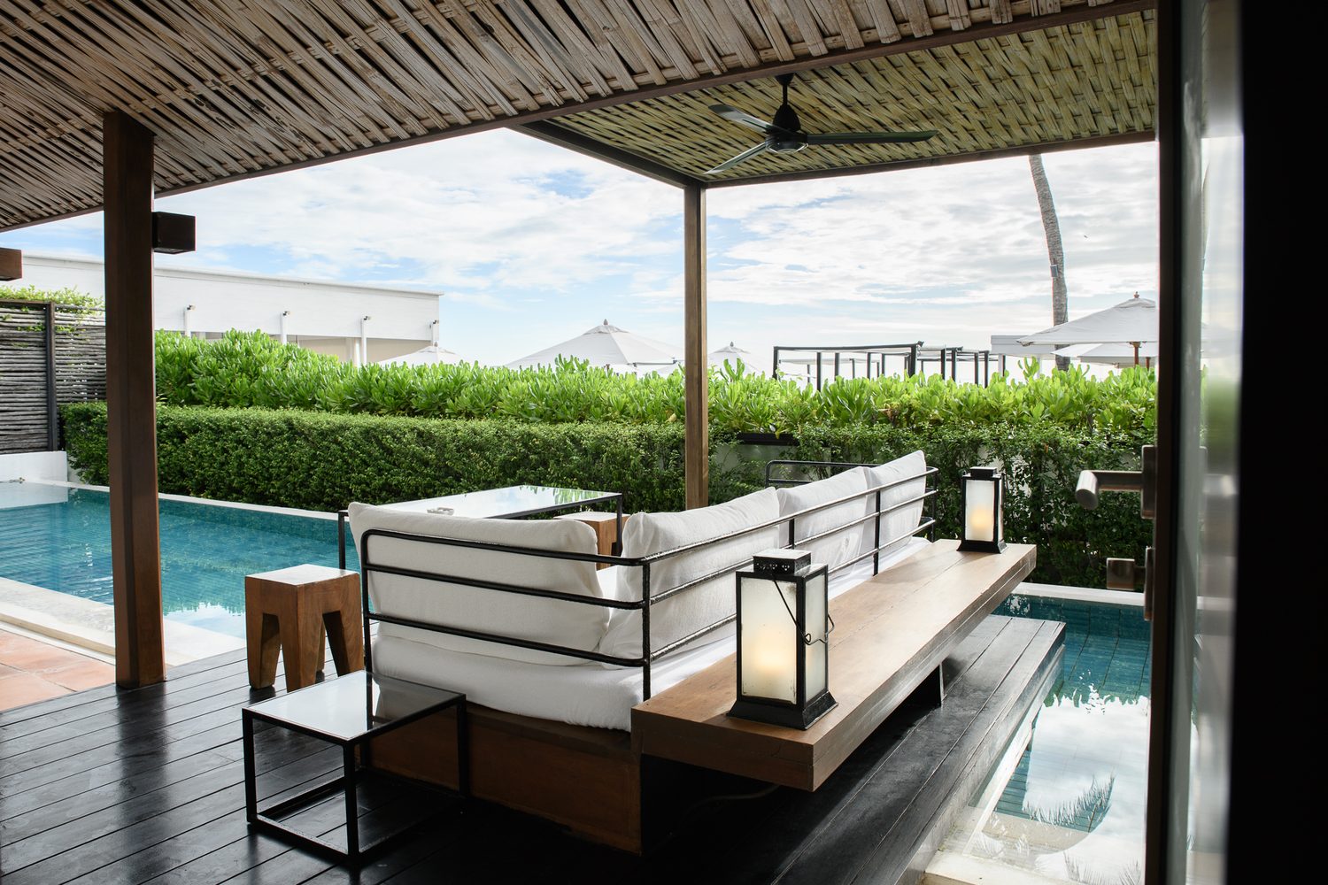 Covered lounge by the pool — Putahracsa Hua Hin