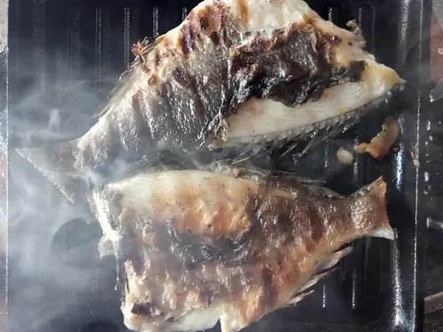 Whole catch of the day grilled with sea salt