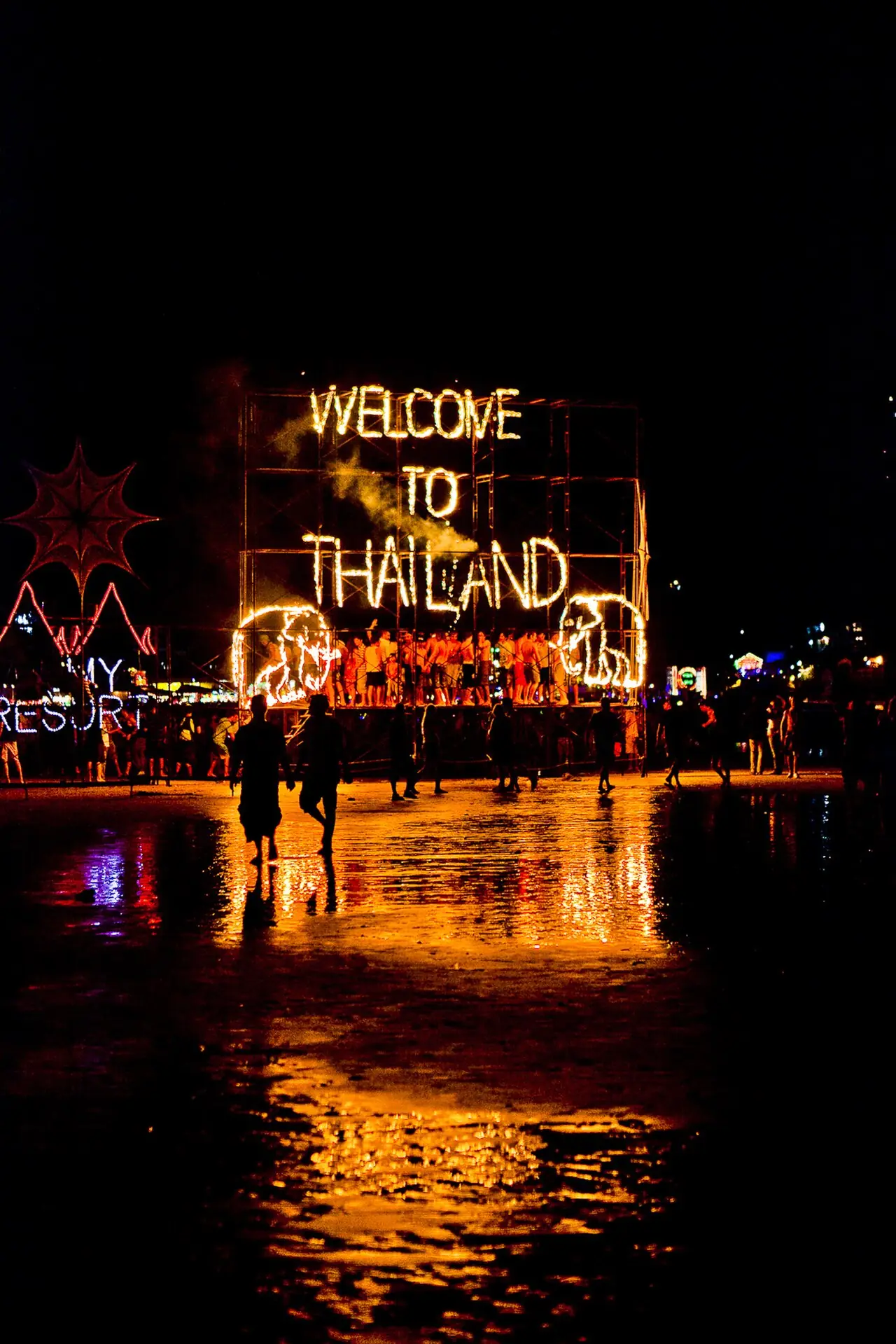 Beach on Koh Phangan, home of the Full Moon Party