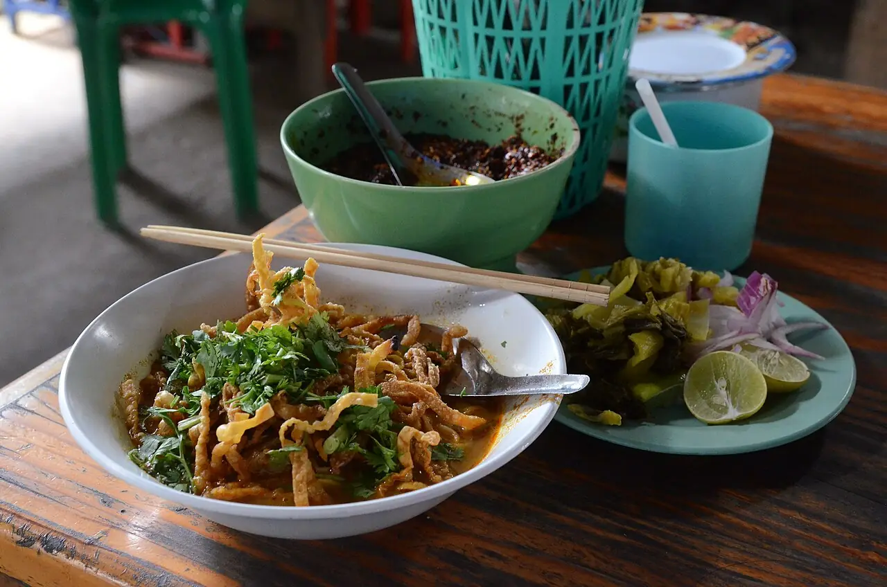 Khao Soi with mild curry and crispy noodles – Chiang Mai