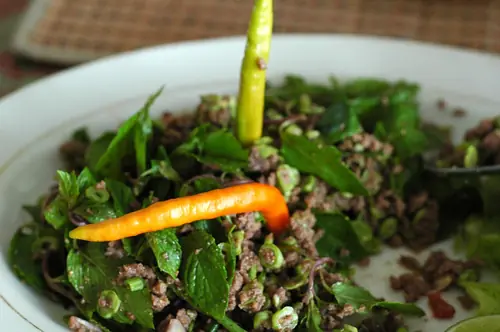 Lap Mu Kua grilled with green chilli