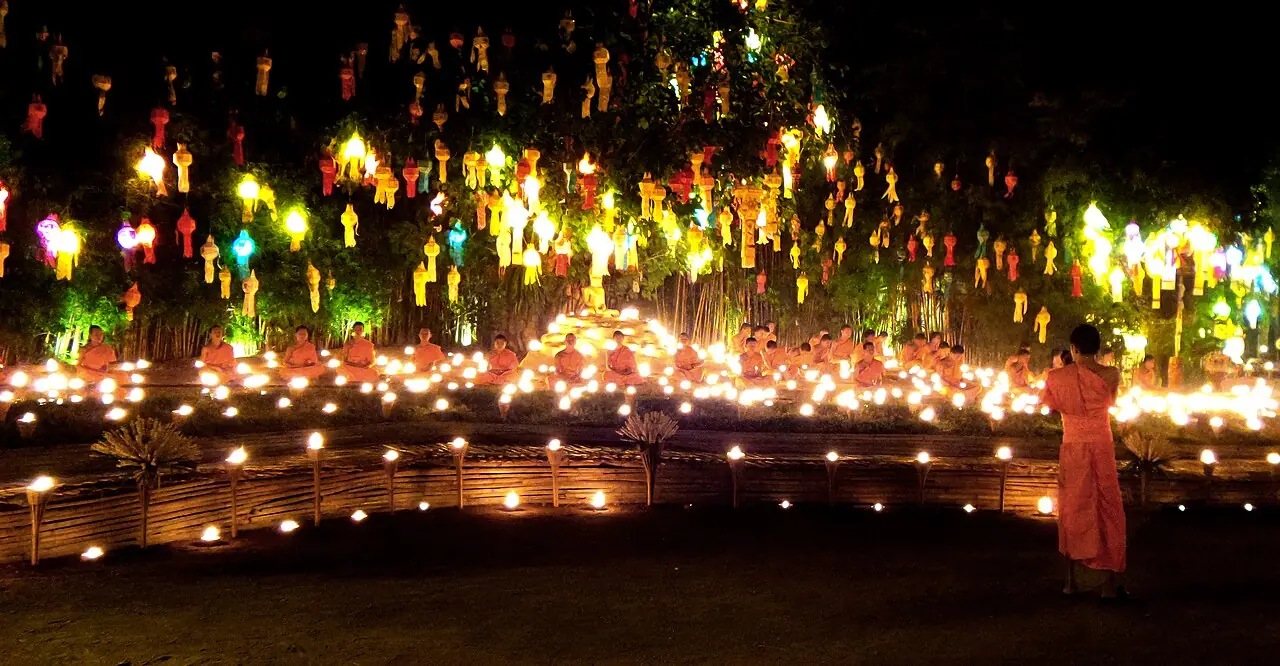 Geschichtspark Sukhothai, berühmt für sein Loy-Krathong-Fest