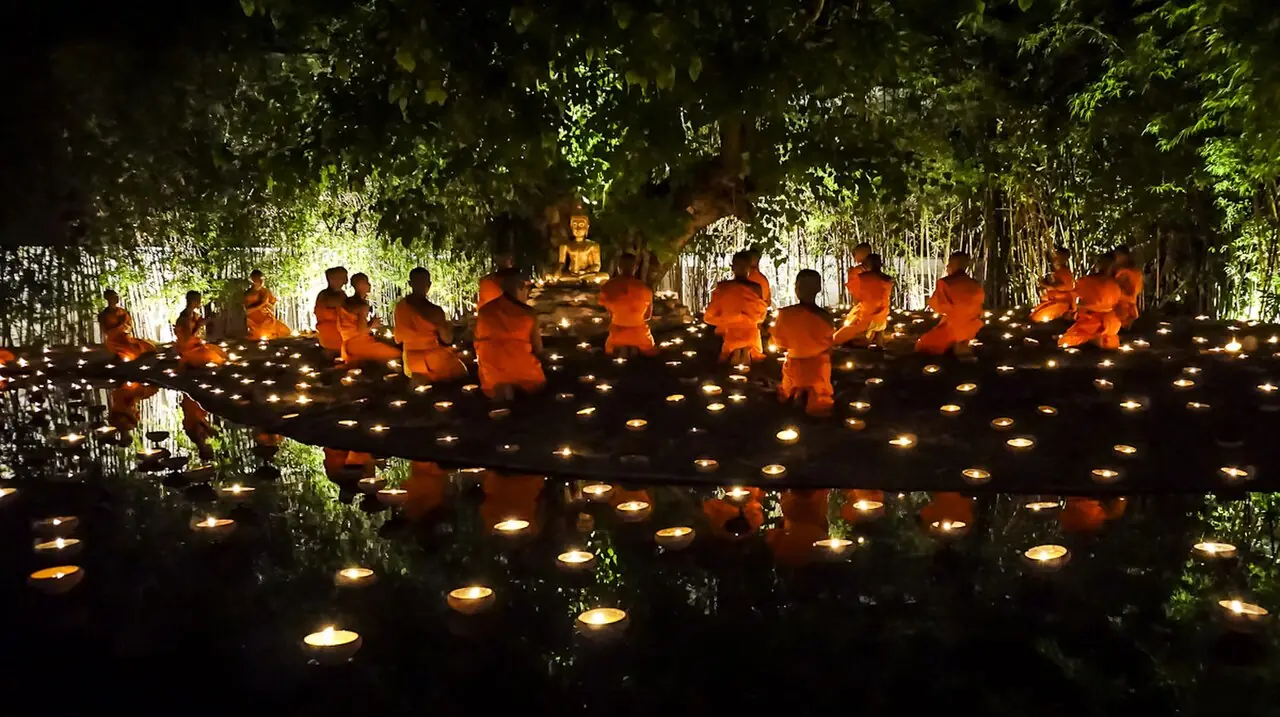 Buddhastatuen im Geschichtspark Sukhothai