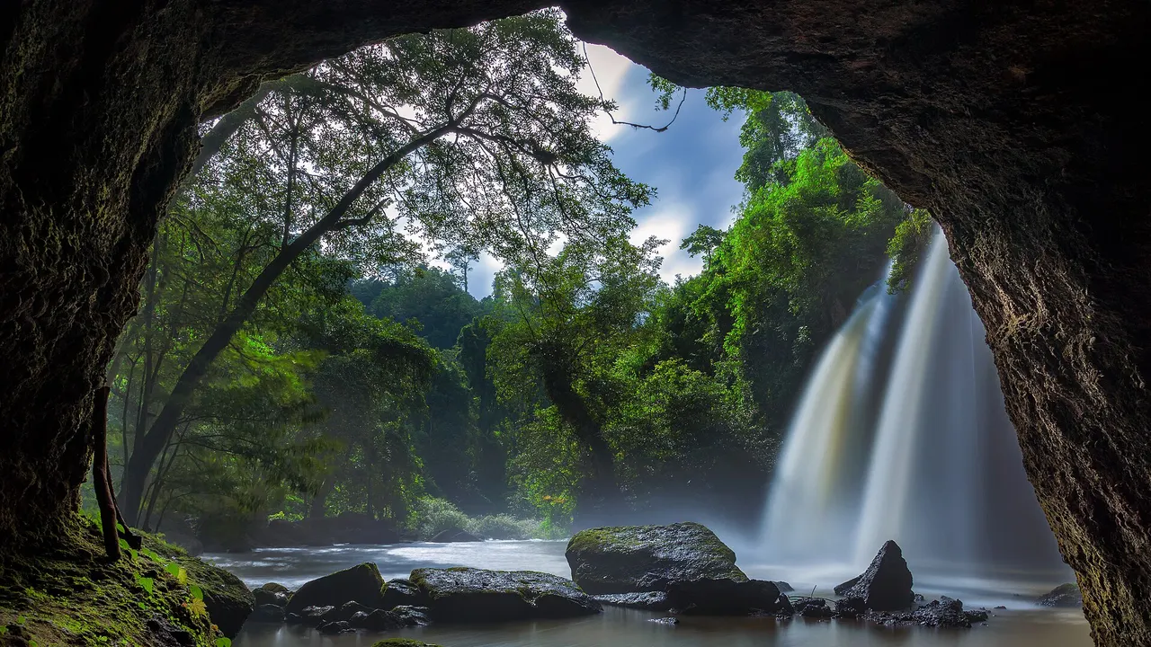 Haew Suwat waterfall in Khao Yai National Park