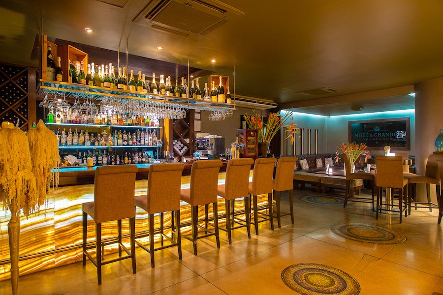 The bar and the indoor dining room — The Cliff Bar & Grill